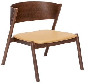 Tmavohnedé kreslo Oblique – Hübsch