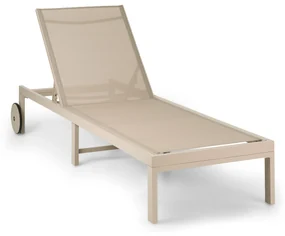Lucca Lounger, záhradné lehátko, hliník, 4 úrovne