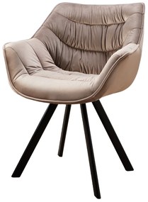 Stolička The Dutch Comfort velvet greige