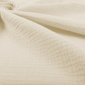 Biante Mušelínový behúň na stôl MSN-080 Krémový 35x160 cm