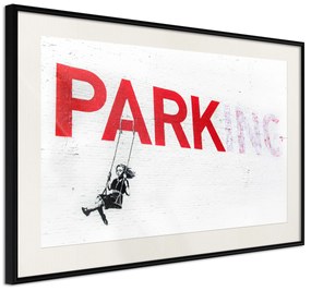 Artgeist Plagát - Park-ing [Poster] Veľkosť: 45x30, Verzia: Čierny rám s passe-partout