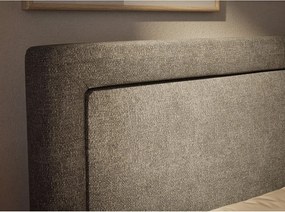 Sivá boxspring posteľ s úložným priestorom 160x200 cm Fresco – Maison de Rêve