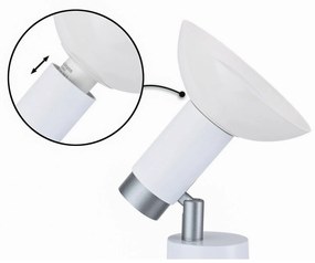 Paulmann Runa stolová lampa, biela/sivá