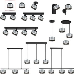 BRILAGI - LED RGB stmievateľné bodové svietidlo AURA LUX 1xGX53/14W/230V Wi-Fi Tuya čierna/dymová