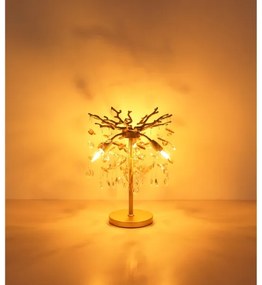 Globo 64138TG - Stolná lampa QUEENA 3xE14/40W/230V zlatá