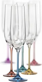 Crystalex poháre na sekt VIOLA Spectrum 190 ml 6 ks