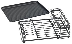 WENKO 54798100 - Odkvapkávač na riad AMY 42,5x31,5 cm čierny