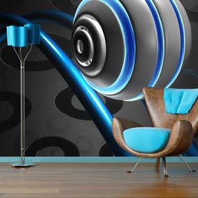 Sablio Tapeta Modrá guľa - 125x75 cm