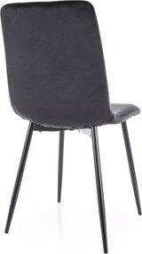 SI Daren Velvet stolička čierna