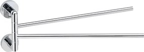 Bemeta Design STELLA: Držiak uterákov, 445 mm, dvojitý, otočný - 166204102