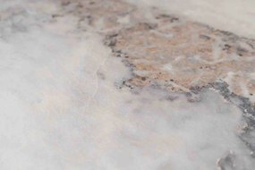 Dizajnový konferenčný stolík Kailani 90 cm vzor mramor frézia