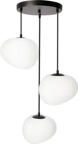 BRILAGI - Závesné svietidlo na lanku PEBBLES 3xE27/40W/230V pr. 42 cm čierna