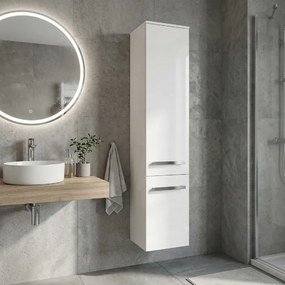 BPS-koupelny Doplnková kúpeľňová skrinka vysoká Opeňka II W V 35 P/L, biela