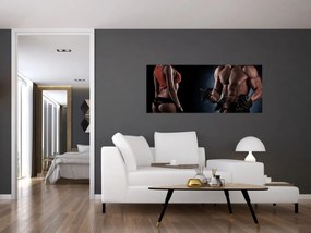 Obraz - Fitness (120x50 cm)