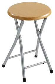Skladacia taburetka Elza Silver MDF buk