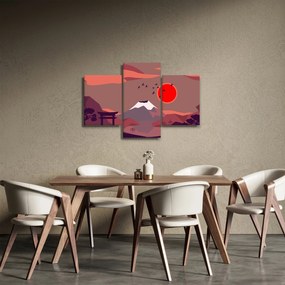 Obraz - Ilustrácie hory Fuji (90x60 cm)