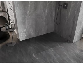 Mexen, Mexen Lunar L sprchová stena pravá 120 x 200 cm, priehľadná 8 mm, pištoľový kov - 830L-120-000-95-00-P