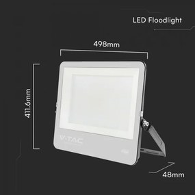 LED reflektor LED/300W/230V 4000K IP65 čierny