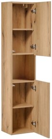 Koupelnová sestava Nova Oak II se skříňkami 140 cm dub evoke/černá