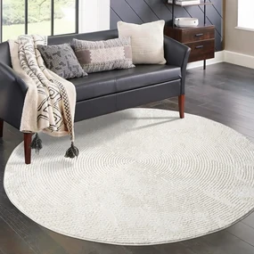 Dekorstudio Vintage okrúhly koberec ANTIK 481 krémový Priemer koberca: 160cm