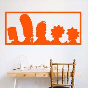 Veselá Stena Samolepka Simpsonovci Farba: oranžová, Veľkosť: 40 x 17 cm