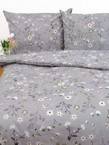 Saténové obliečky - Vanessa sivá