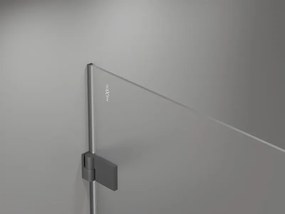 Mexen Lunar-B Duo výklopný sprchový kút 85 x 70 cm, číre sklo, grafitová, 832-085L-070P-95-00