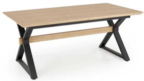 Jedálenský stôl Enorme, dub / čierna