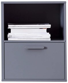 Sivý nástenný nočný stolík Keep by Hammel