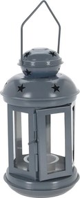 Vianočný svietnik Lampášik v tmavosivej farbe 20 cm