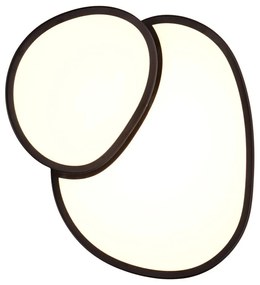 Čierne LED stropné svietidlo 36x43.5 cm Rise – Trio