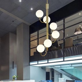 Toolight Toolight, stropné svietidlo 6xG9 APP1585-6CP, zlatá lesklá, OSW-05679