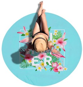 Plážové osušky s nápisom SUMMER Priemer: 150 cm
