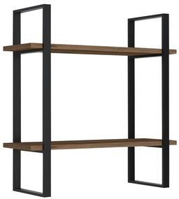 Nástenná polica BUBA dub safírový/čierny