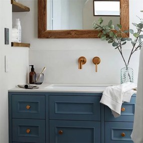 Rea Lungo, podomietková umývadlová batéria + BOX inštalačný systém, medená matná, REA-B4600