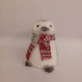 DECOLED Tučniak, 12 x 10 x 15 cm, sivá