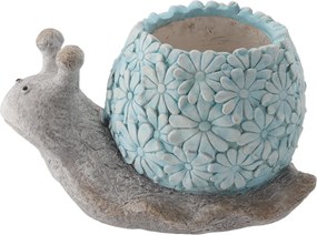 ZÁHRADNÝ KVETINÁČ – MODRÝ SLIMÁK 35 x 21,4 x 21,7 CM *7454