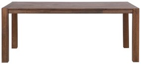 Jedálenský stôl z dubového dreva 150 x 85 cm tmavé drevo NATURA Beliani