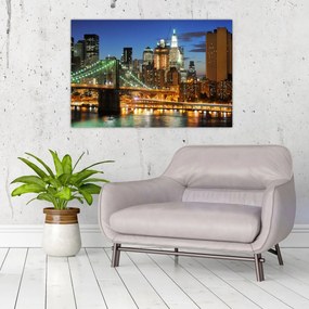 Obraz - Most s New Yorkom (90x60 cm)