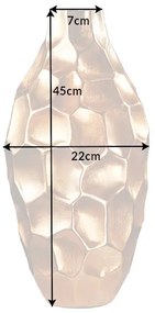 Váza Arga Orient 45cm zlatá tepaná