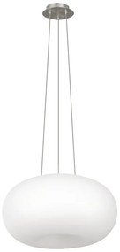 Moderné svietidlo EGLO OPTICA biela/nikel 86815