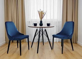 Jedálenská stolička LORIENT zamatová, granátová