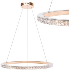 Toolight Toolight, LED stropné osvetlenie 59cm, 36W, 4000K, MS009-C, ružové zlato, OSW-09619