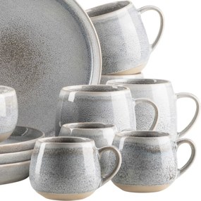 Mäser Súprava riadu na raňajky 16 ks AQUATA – sivá