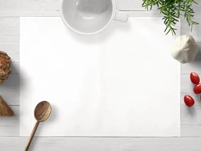 Biante Teflónové prestieranie na stôl TF-027 Biele bez vzoru - 30x40 cm - SKLADOM