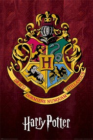 Plagát, Obraz - Harry Potter - Hogwarts School Crest, (61 x 91.5 cm)