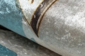 Protišmykový koberec / behúň ANDRE 33220 modrý / zlatý