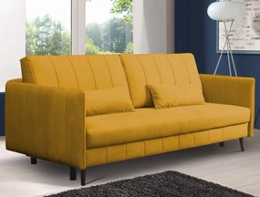 Rozkladacia pohovka Vannes, žltá látka