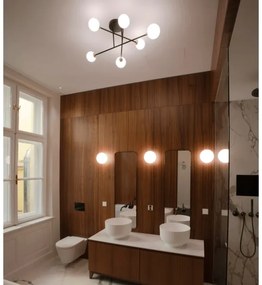 Orion DL 7-786/6 - Prisadený luster SNOWWHITE 6xG9/20W/230V pr. 84 cm čierna/zlatá