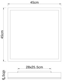 Globo 416080WD2 - LED Stropné svietidlo DORO LED/24W/230V